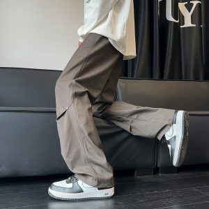 Men's Casual Pants Paratrooper Pants Wide-leg Pants