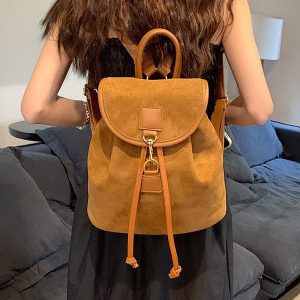 Small backpack American retro crossbody bag